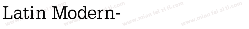 Latin Modern字体转换